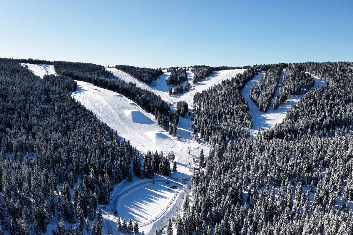 Rogla ski resort from the panorama