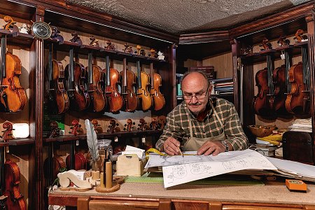 izdelovalec violin in violine, Goslarski atelje Skaza