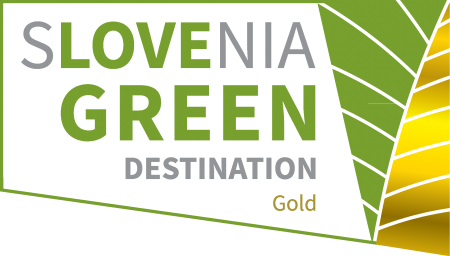 Slovenia green destination gold logo