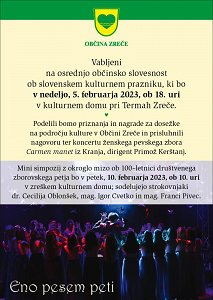 Slovenski kulturni praznik Zreče